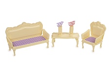 Мебель для кукол "Маленькая принцесса" (лимонная)